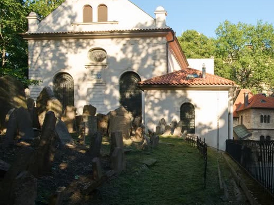 Klausen end of the Old Jewish Cemetery today, the Nefele side of the stone field