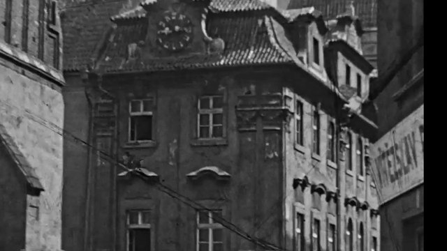 Jewish Town Hall and Old-New Synagogue from the street, Josefov